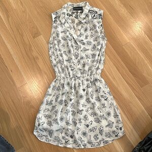 Zadig & Voltaire silk collar dress size small